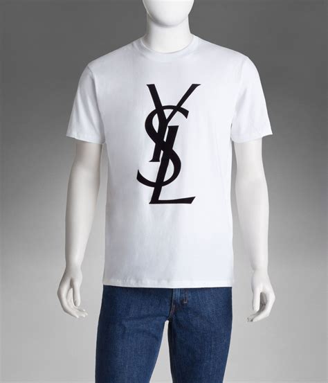 black ysl t shirt|YSL men's short sleeve shirt.